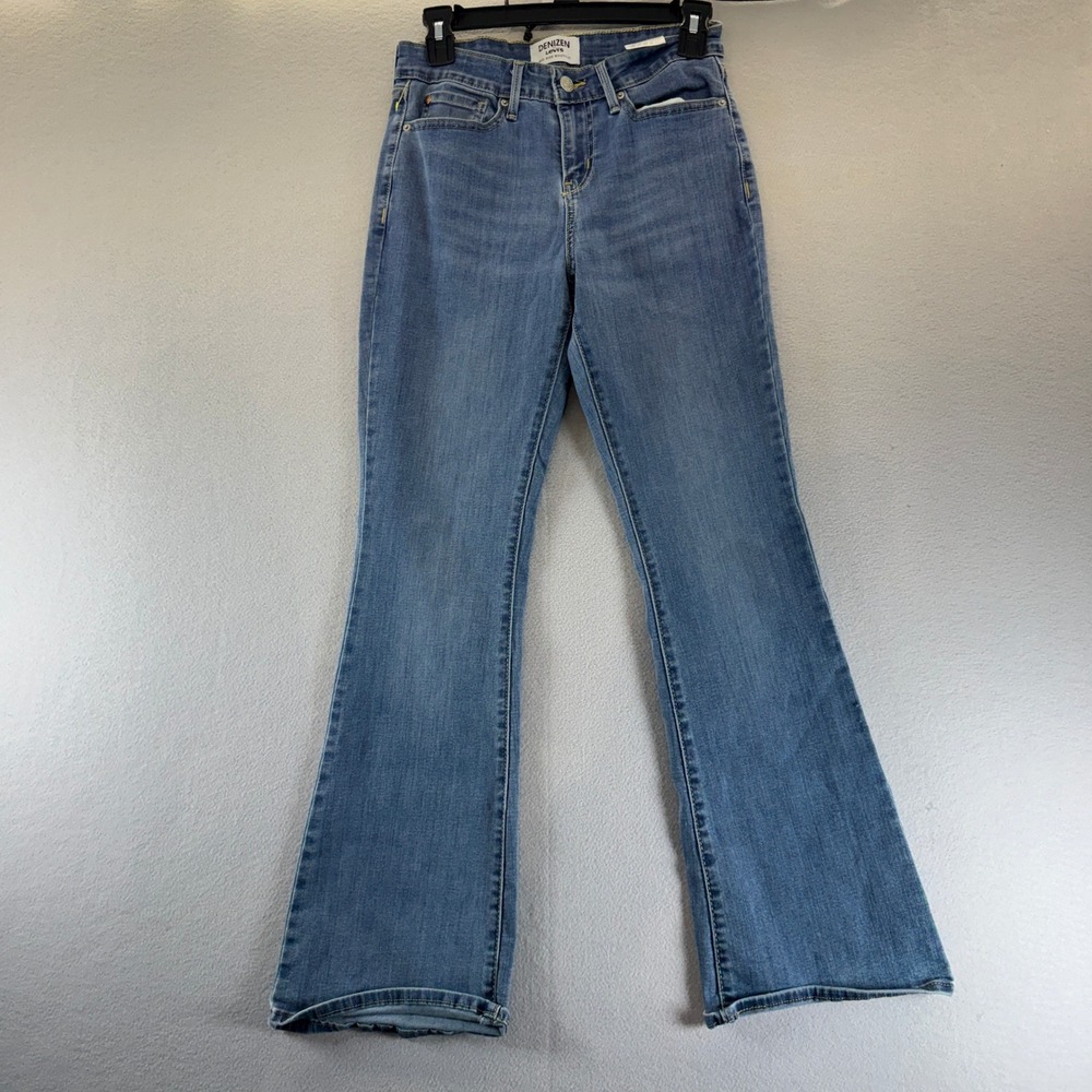Y2k Denizen from Levi Womens Mid Rise Bootcut Jeans Blue Medium Wash Denim 28x28